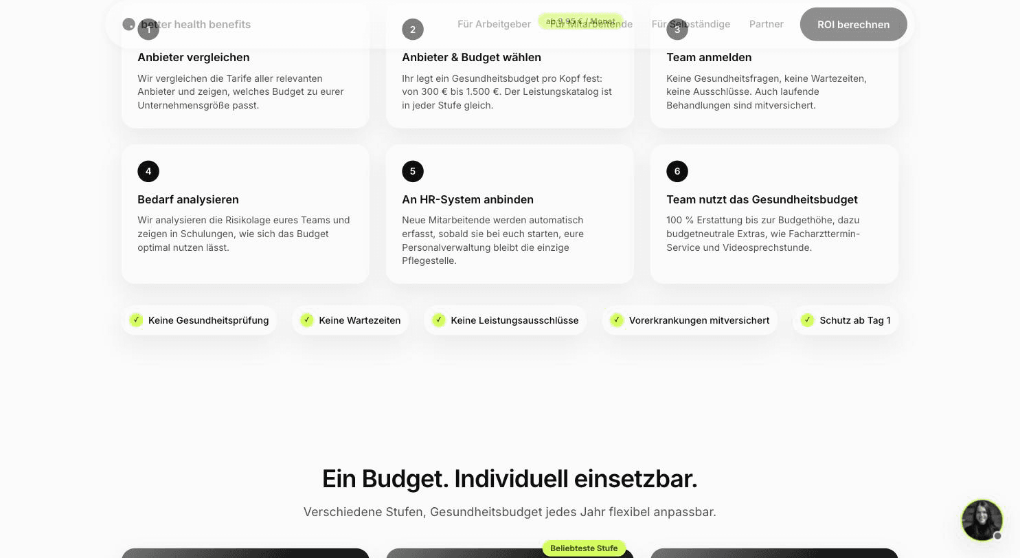 Better Health Benefits Screenshot 2