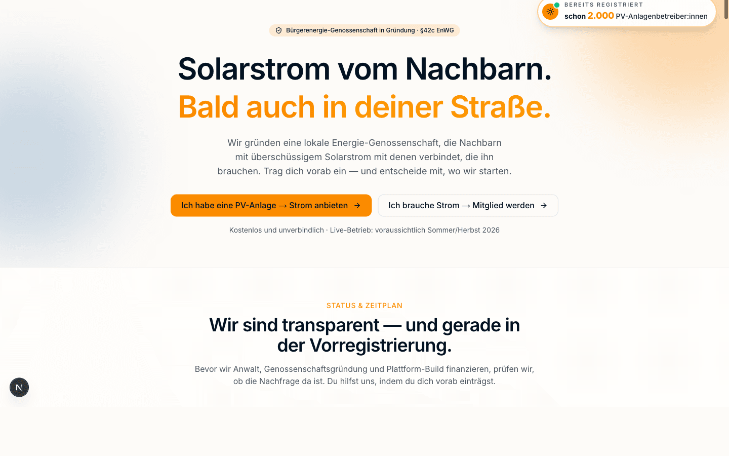 PV Strom Teilen Screenshot 1