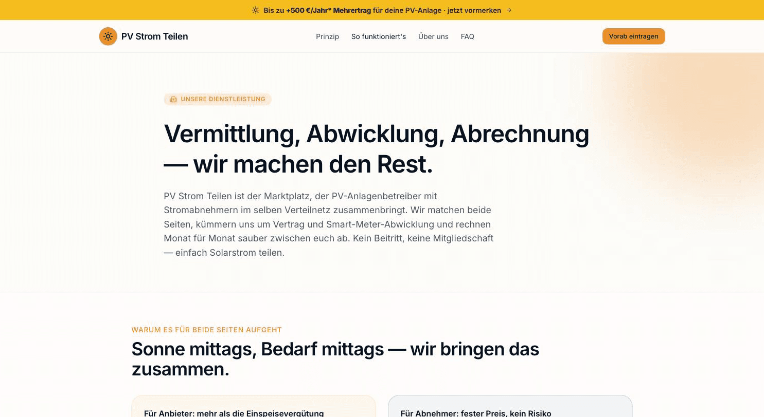 PV Strom Teilen Screenshot 2