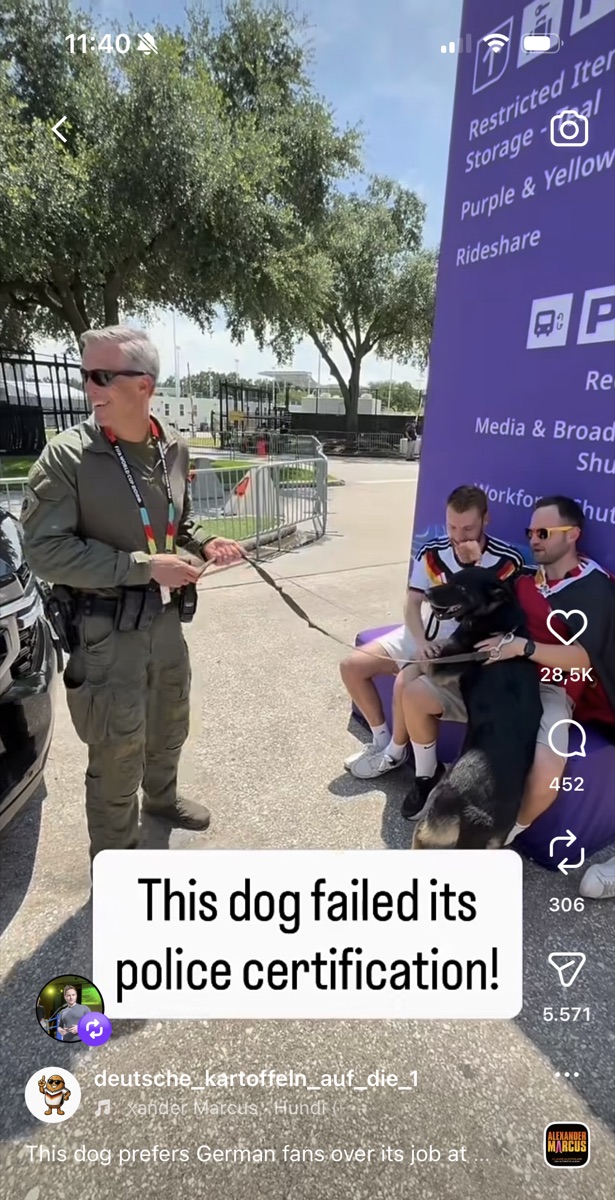Reel: Schäferhund vom Houston Police Department